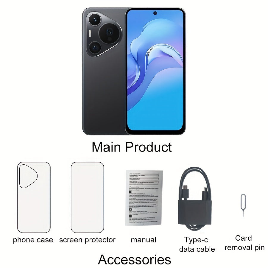 Smartphone F70 Black, 2G RAM+64G ROM, 16.66cm Large Screen, 3200mAh Battery, 3G Network Cellphone, Face Recognition Mobile Phone, 3G WCDMA: 850MHz/2100MHz