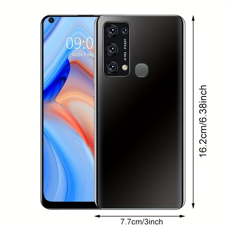 Android Smartphone, 16.13 cm Large Screen, 2GB RAM + 32GB ROM, 3G WCDMA 850/2100Mhz, Face Recognition, Touchscreen, 1280X720 Display, USB Connectivity, Micro USB, 2023 Model, Dual SIM, USB Charging, 2950Mah Polymer Battery